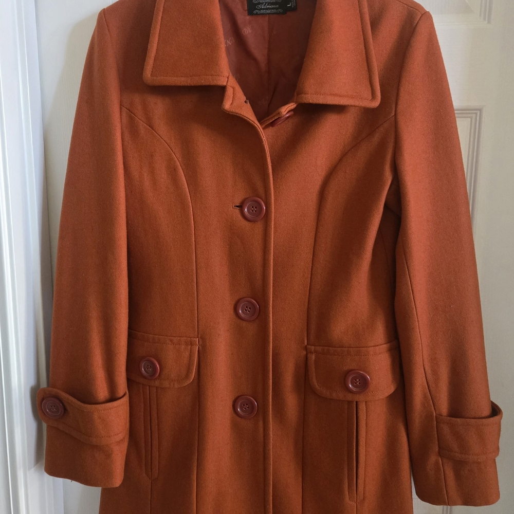 Adriana Orenge Wool Coat